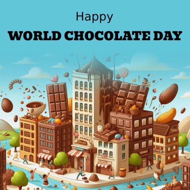 PSD orld chocolate day