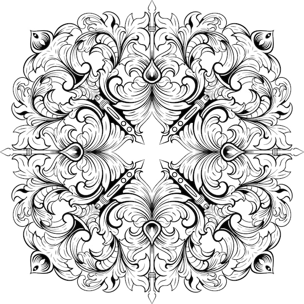 PSD ornamental frame