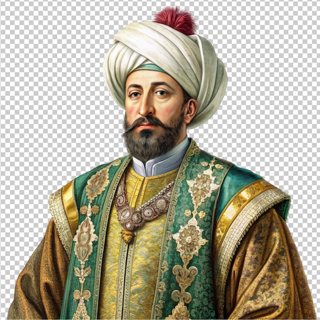 ottoman sultan on caftan png