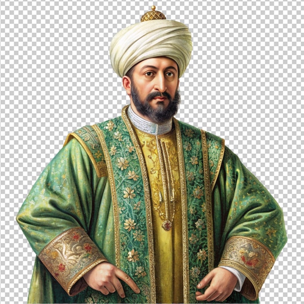 ottoman sultan on caftan png