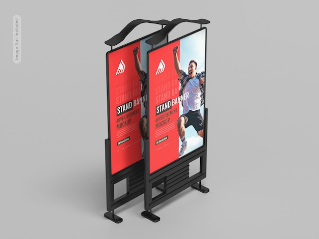 PSD outdoor advertisement banner mockup