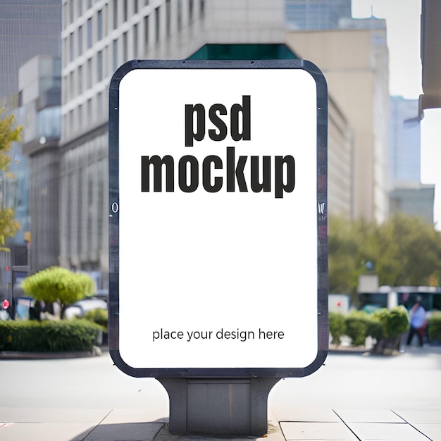 Outdoor advertising mockup banner showcase template psd visual identity logo mockup poster