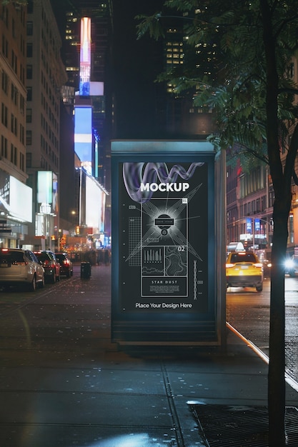 Outdoor advertising mockup design