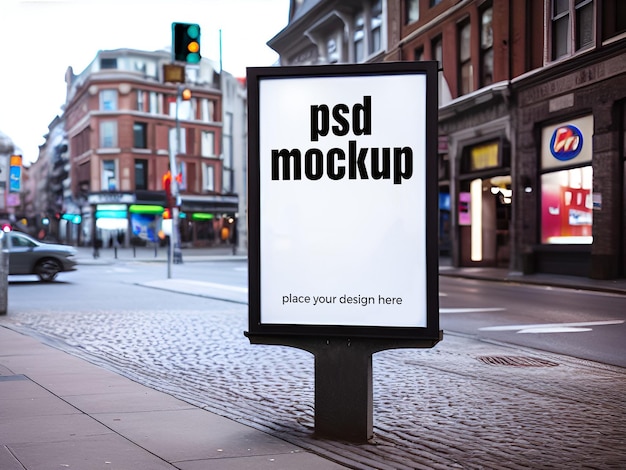 Outdoor Advertising Mockup PSD Billboard Showcase Template Poster MockUp Marketing Files