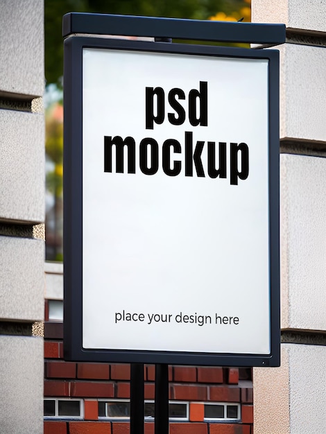 Outdoor Advertising Mockup PSD Billboard Showcase Template Poster MockUp Marketing Files