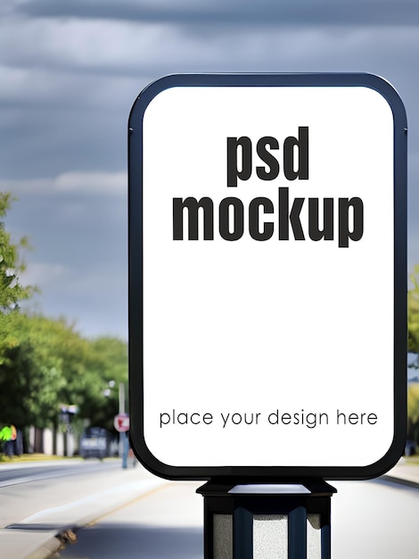 Outdoor Advertising Mockup Shop Signage Billboard Showcase Template Visual Identity