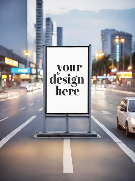 Outdoor advertising mockup shop signage billboard showcase template visual identity