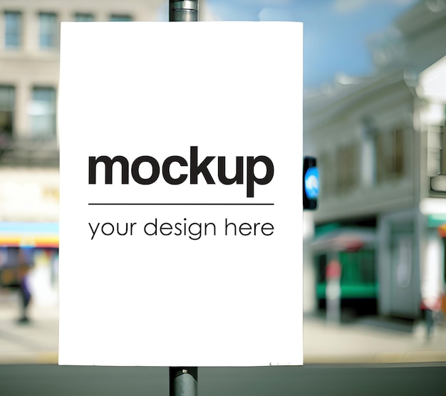 Outdoor Advertising Mockup Shop Signage Template Identity showcase Framed Poster mock up