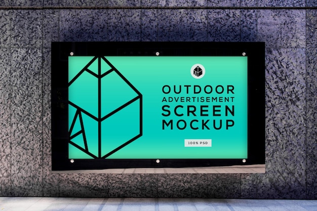 Outdoor Advertising Screen Mock-Ups