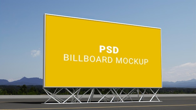 Outdoor billboard mockup PSD