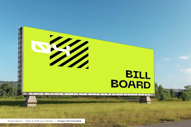 Outdoor billboard mockup