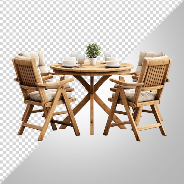 outdoor dining set png