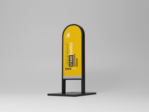 Outdoor stand banner mockup