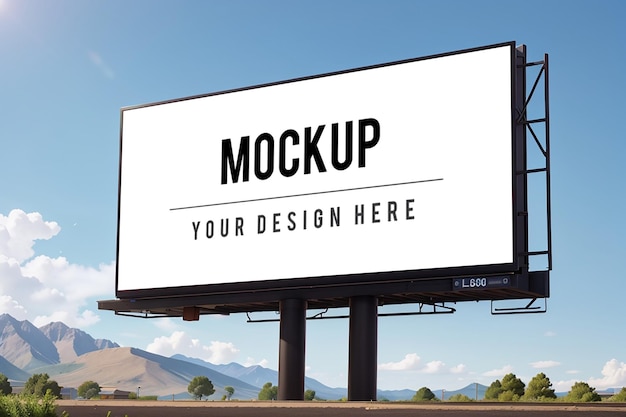 Outdoor Street billboard advertising mockup banner showcase template psd visual identity logo mockup