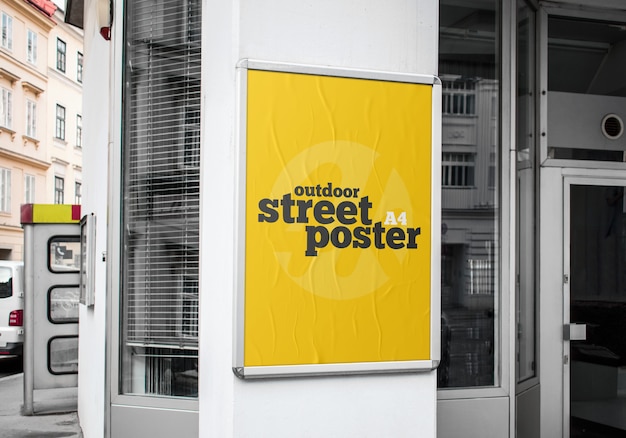 Outdoor Street Poster Mockup