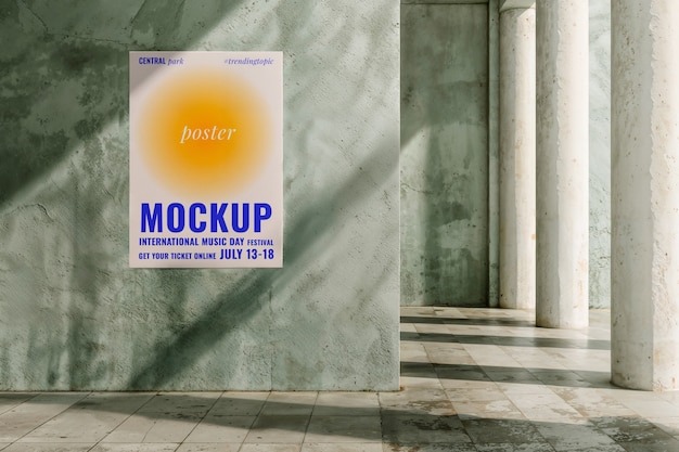 Outdoors poster mockup