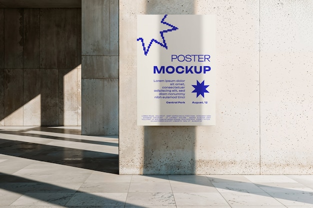 Outdoors poster mockup