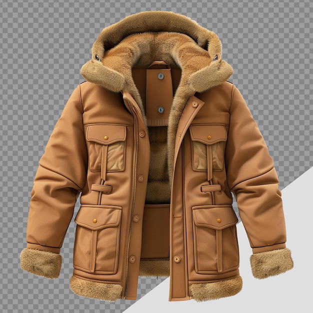 PSD outerwear png isolated on transparent background