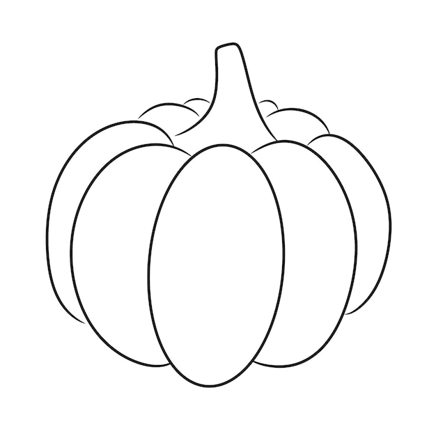 Outline pumpkin icon logo