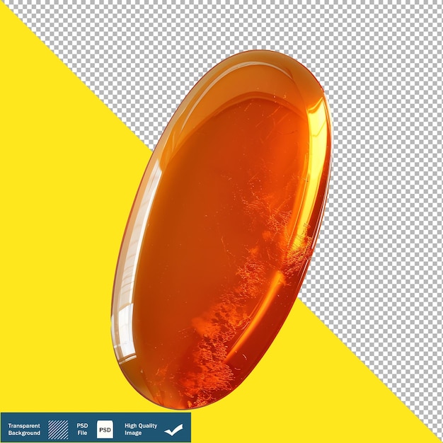 Oval Shape of Molten Elongated Design Transparent Background PNG PSD