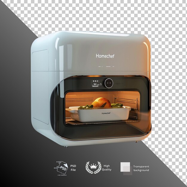 PSD oven isolated on transparent background