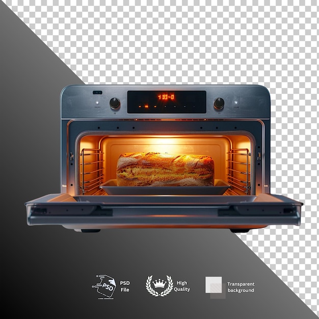 PSD oven isolated on transparent background