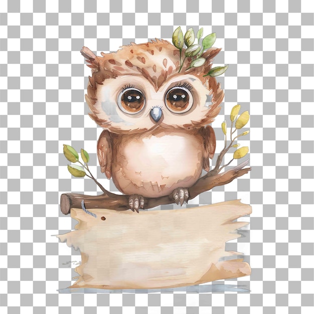 Owl cute animal for nursery