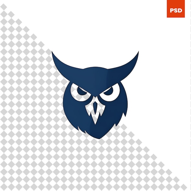 PSD owl logo design inspiration vector template creative bird icon design