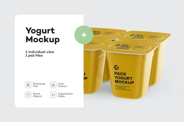 Pack Yogurt Mockup