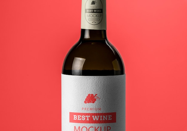 Package design mockup for labeling wine