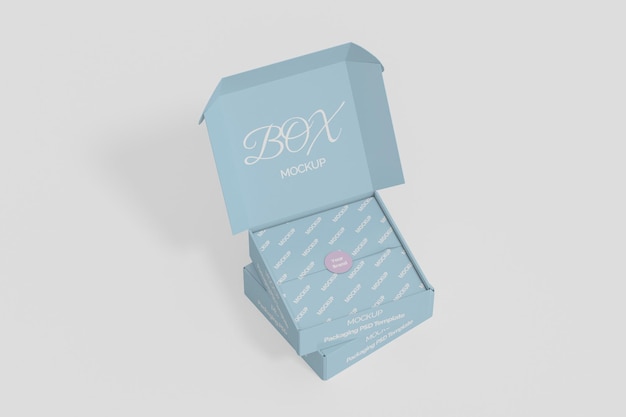 Packaging box mockup