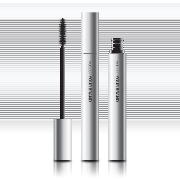 Packaging Cosmetic Mascara Mock Up