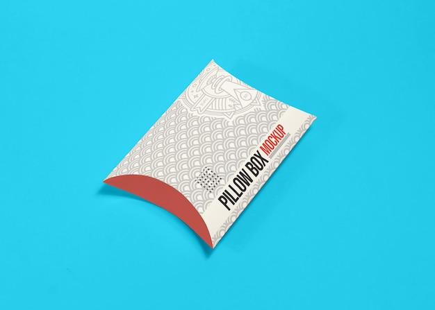 Packaging pillow box mockup