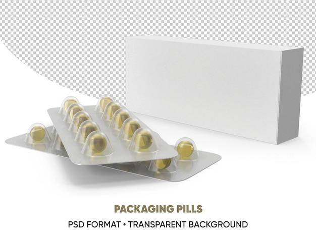 Packaging Pills transparent background