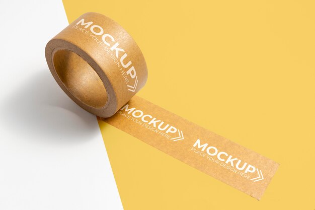 PSD packing tape mock-up with copy space