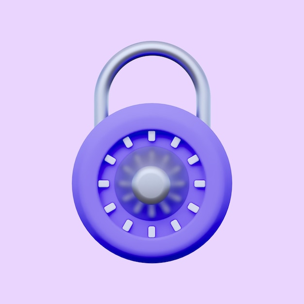 Padlock 3D Icon