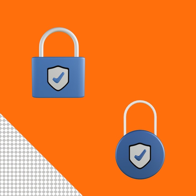 Padlock 3D Icon