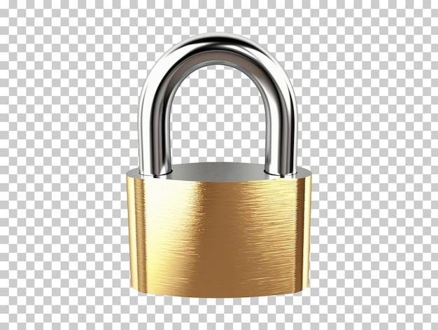 Padlock isolated on transparent background png psd