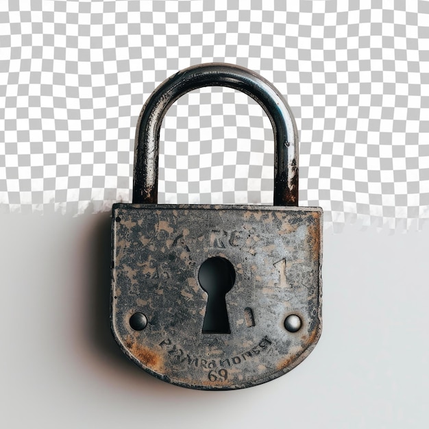 PSD a padlock with a lock that saysnoon it