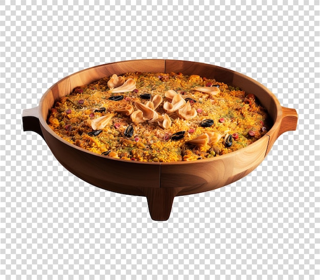 Paella in transparent background