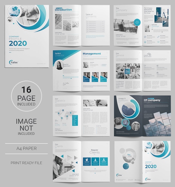 PSD page business brochure template