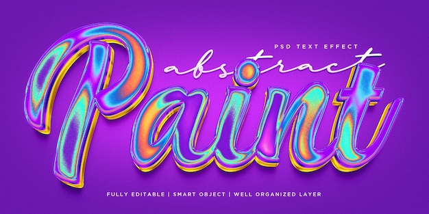 Paint 3d style text effect