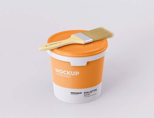 Paint bucket mockup design