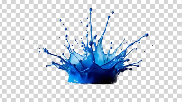 Paint splashes isolated on Transparent background