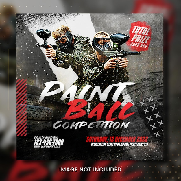 Paintball Torunament flyer