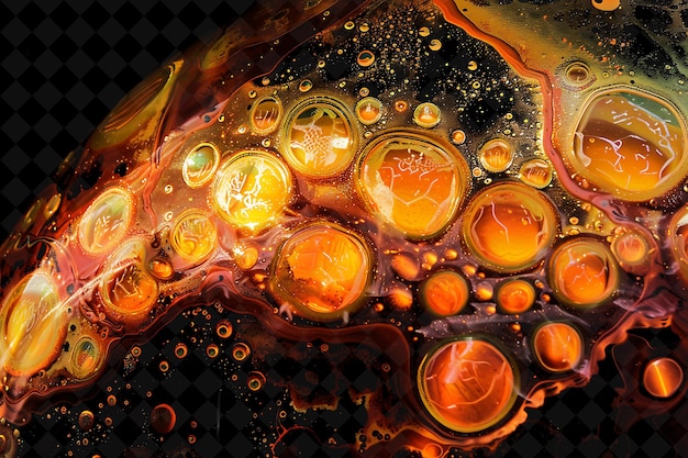 a painting of oranges and oranges with a black background