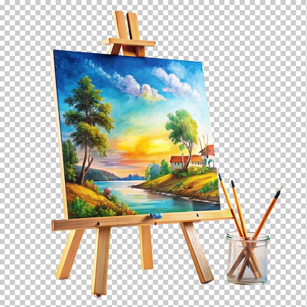 painting on transparent background