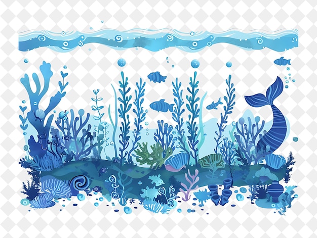 a painting of the underwater world with the underwater world and the underwater world