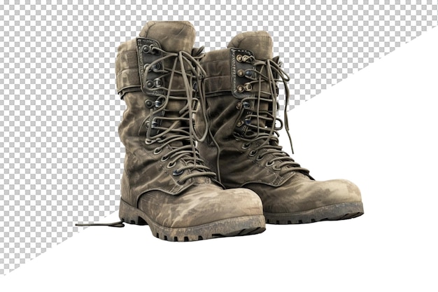 PSD a pair of boots with the word army on them