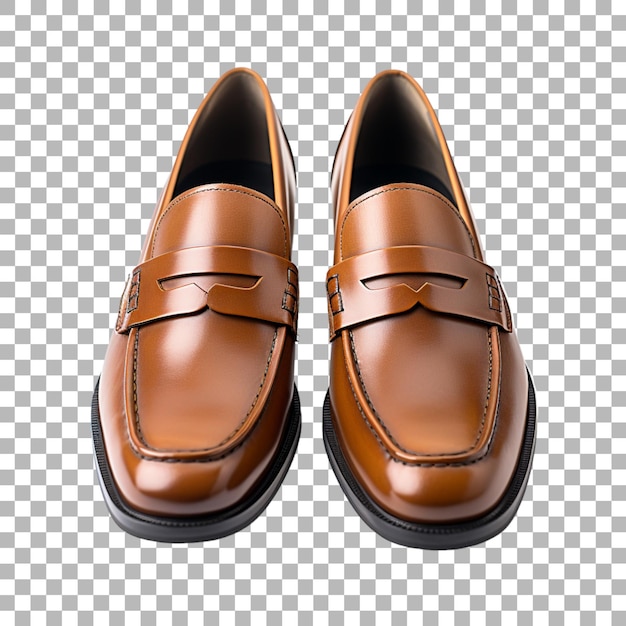 a pair of brown shoes with a bow tie on it